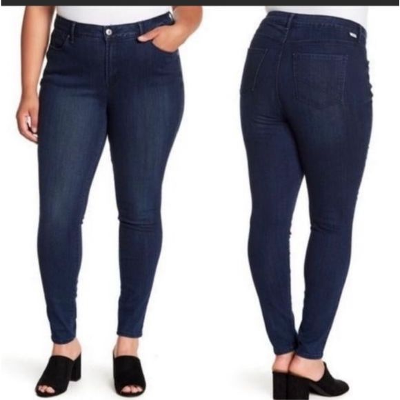 rebel wilson Jeans Rebel Wilson Pin Up Skinny Dark Wash Jean 8w